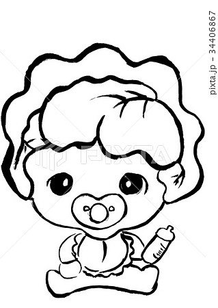 筆絵キャラ　レタスの赤ちゃん 34406867