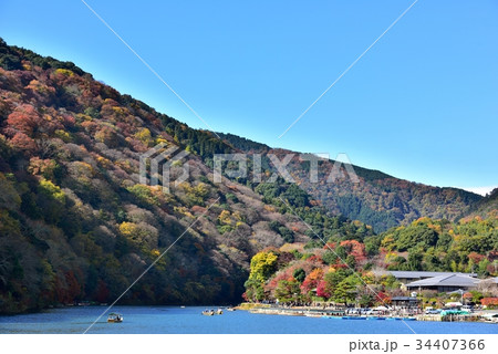 嵐山の紅葉 34407366