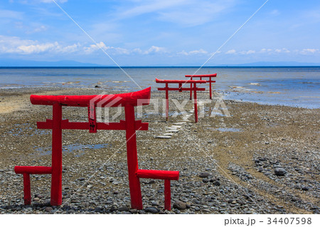 海中鳥居 佐賀県 太良町 海中鳥居 佐賀県 太良町 34407598