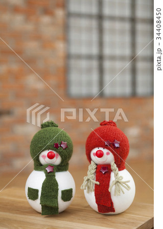 雪だるま モデル ショール 34408450