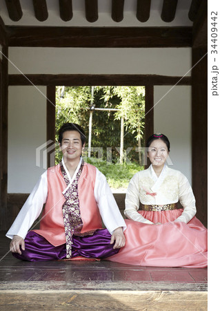 夫婦 お盆 秋夕 34409442
