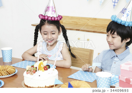 誕生日パーティー 子供同士 子供のみ 34409693