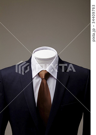 メンズファッション ネクタイ ヌキの写真素材