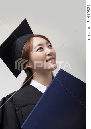 卒業 卒業ガウン 卒業証書 34410321