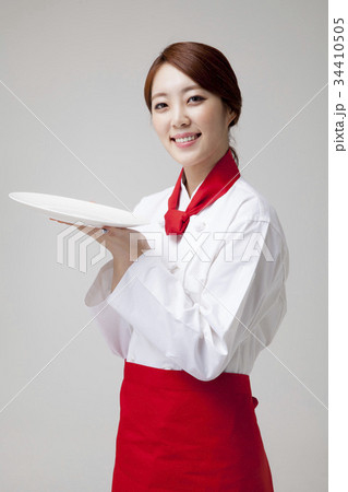 シェフ 笑い ユニフォーム 34410505