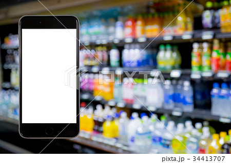 スマホはめ込み用素材　ソフトドリンク, 清涼飲料, ノンアルコール, 飲み物, ドリンク, 34413707