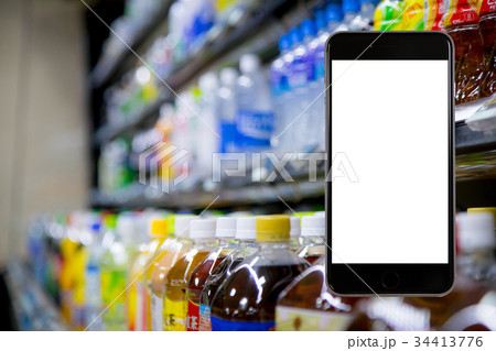 スマホはめ込み用素材　ソフトドリンク, 清涼飲料, ノンアルコール, 飲み物, ドリンク, 34413776
