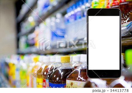 スマホはめ込み用素材　ソフトドリンク, 清涼飲料, ノンアルコール, 飲み物, ドリンク, 34413778