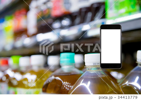 スマホはめ込み用素材　ソフトドリンク, 清涼飲料, ノンアルコール, 飲み物, ドリンク, 34413779