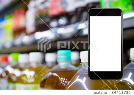 スマホはめ込み用素材　ソフトドリンク, 清涼飲料, ノンアルコール, 飲み物, ドリンク, 34413780