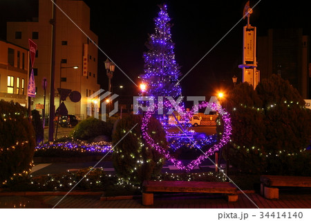 八日市駅前のイルミネーション 34414140