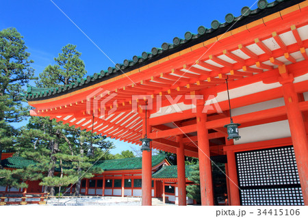 Heian Shrine, Kyoto, Japan.. Heian Shrine, Kyoto, Japan.. 34415106