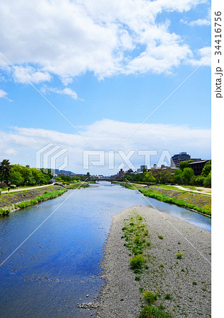 京都 鴨川の風景 京都 鴨川の風景 34416756