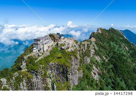石鎚山(愛媛県) 空撮 石鎚山(愛媛県) 空撮 34417298