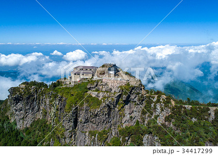 石鎚山（愛媛県）　空撮 34417299