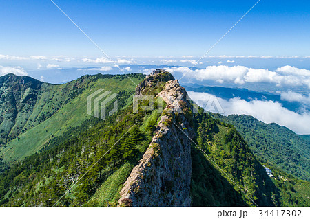 石鎚山（愛媛県）　空撮 34417302