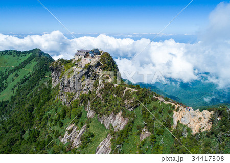 石鎚山（愛媛県）　空撮 34417308