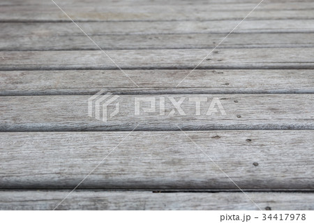 Close up of old wooden plank floor 34417978
