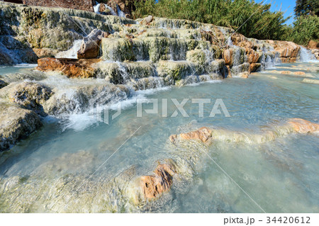 Natural spa Saturnia thermal baths, Italy 34420612