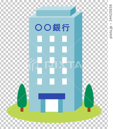 銀行と虫眼鏡 34420856