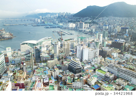 釜山タワー展望台からの風景:チャガルチ市場方面 釜山タワー展望台からの風景:チャガルチ市場方面 34421968