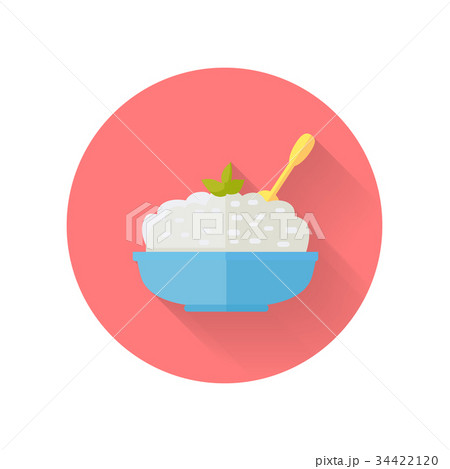 Dairy Dish Vector Illustration in Flat Design Dairy Dish Vector Illustration in Flat Design 34422120