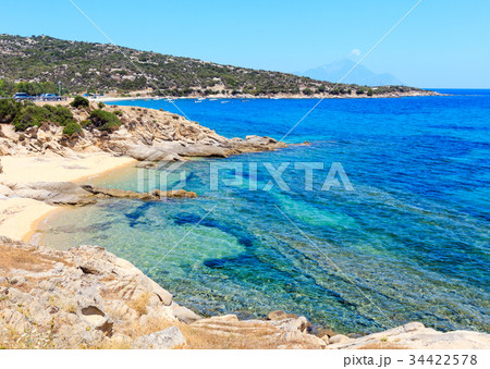 Summer sea coast (Halkidiki, Greece). Summer sea coast (Halkidiki, Greece). 34422578