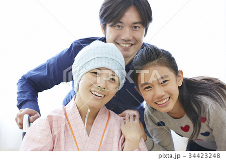 闘病を支える家族 ポートレート 闘病を支える家族 ポートレート 34423248