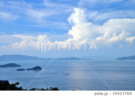 庵治竜王山公園より瀬戸内海・小豆島 34423769