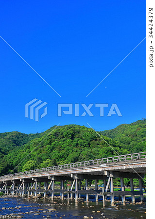京都 嵐山 渡月橋 京都 嵐山 渡月橋 34424379