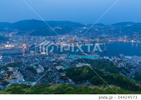 長崎　稲佐山山頂展望台からの景色 34424573