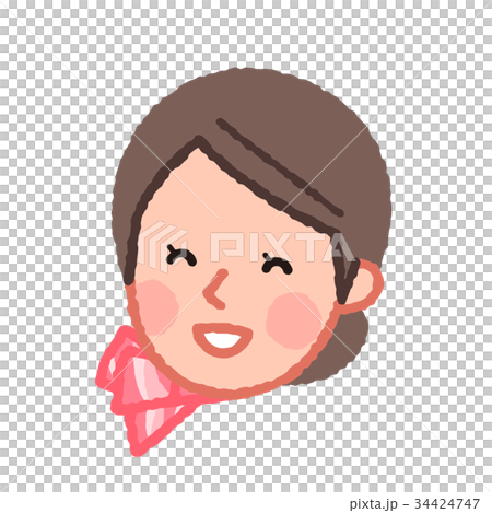 Scarf woman face laughing 2 Scarf woman face laughing 2 34424747