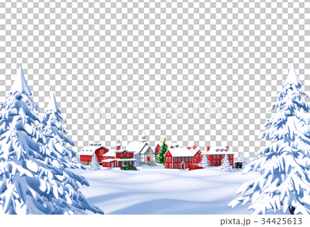 聖誕節城市遠距照相紅色快活的xmas白色背景 插圖素材 圖庫