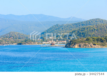 Summer sea view (Halkidiki, Greece). Summer sea view (Halkidiki, Greece). 34427544