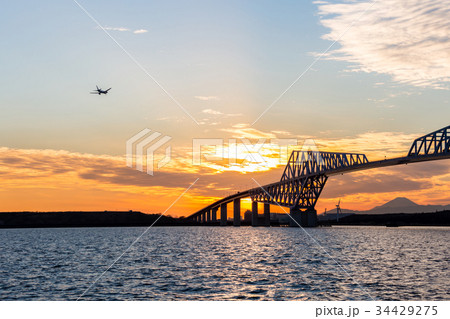 Tokyo Gate Bridge Sunset Tokyo Gate Bridge Sunset 34429275