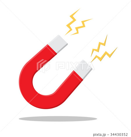Magnet. Flat design. Vector. 34430352