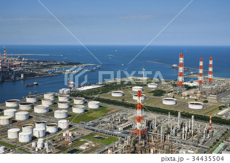 空撮　鹿島工業地帯　 34435504