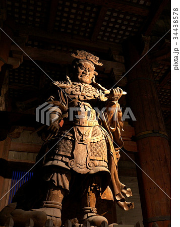 東大寺、大仏殿 広目天像 東大寺、大仏殿 広目天像 34438578