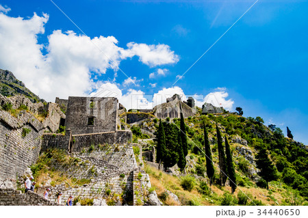 The wall in Kotor, Montenegro The wall in Kotor, Montenegro 34440650