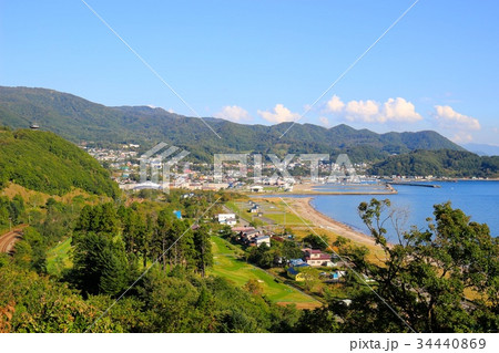 高台から見る豊浦の町並み 34440869