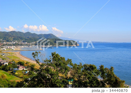 高台から見る豊浦の町並み 34440870