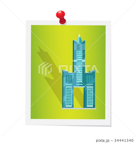 Tuntex Sky Tower on Isolated Picture on White 34441340