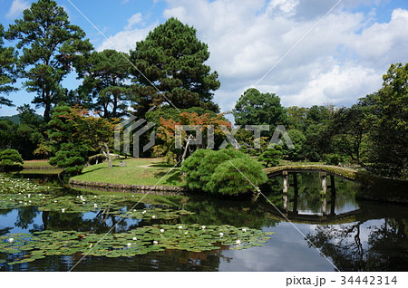 岡山県津山市にある回遊式日本庭園「衆楽園」 34442314