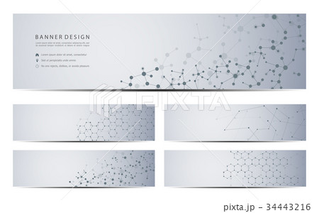 Technological and scientific banners with Technological and scientific banners with 34443216