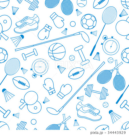 pattern with variety goods for sports. Sports pattern with variety goods for sports. Sports 34443929