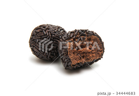 Chocolate truffle isolated Chocolate truffle isolated 34444683