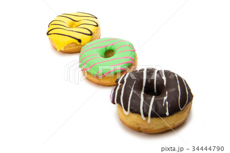 Donuts in glaze isolated Donuts in glaze isolated 34444790