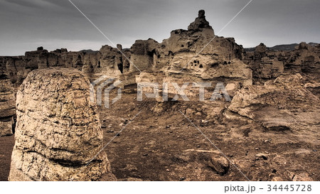 新疆ウィグル自治区トルファン・交河故城 / Jiaohe Ruins, Turpan, China 新疆ウィグル自治区トルファン・交河故城 / Jiaohe Ruins, Turpan, China 34445728