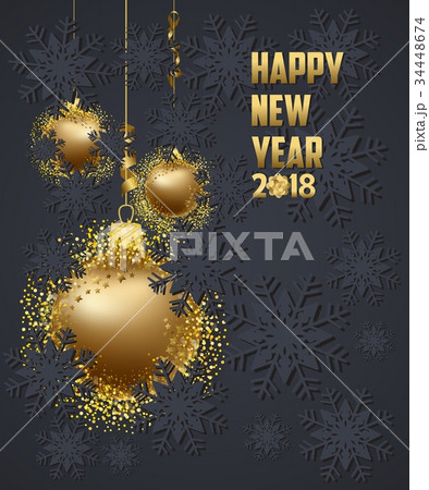 Christmas and happy new year 2018 Christmas and happy new year 2018 34448674