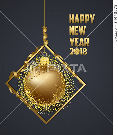 Christmas and happy new year 2018  34448675